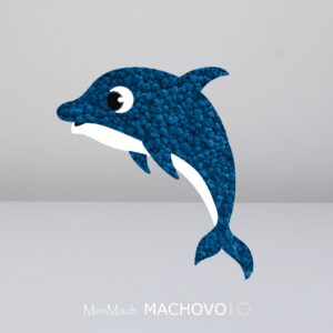 Mechový obraz Delfín z přírodního mechu