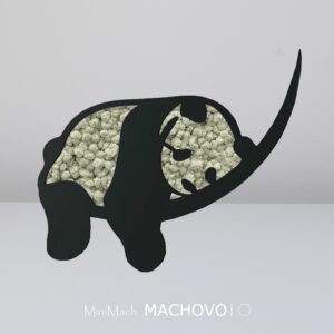 Mechový obraz Panda z přírodního mechu