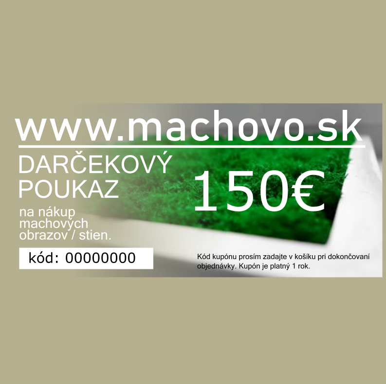 Dárkový poukaz 150 € v tištěné verzi